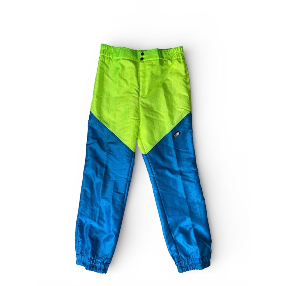 VINTAGE 90s NEON Alpine Design Men's TRACKER Windbreaker Pants - Size 32
